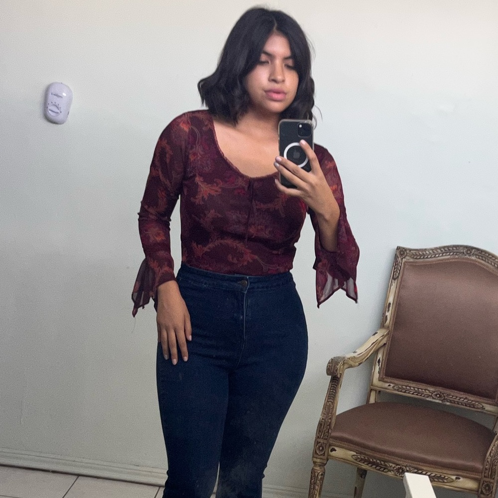 Express flared blouse